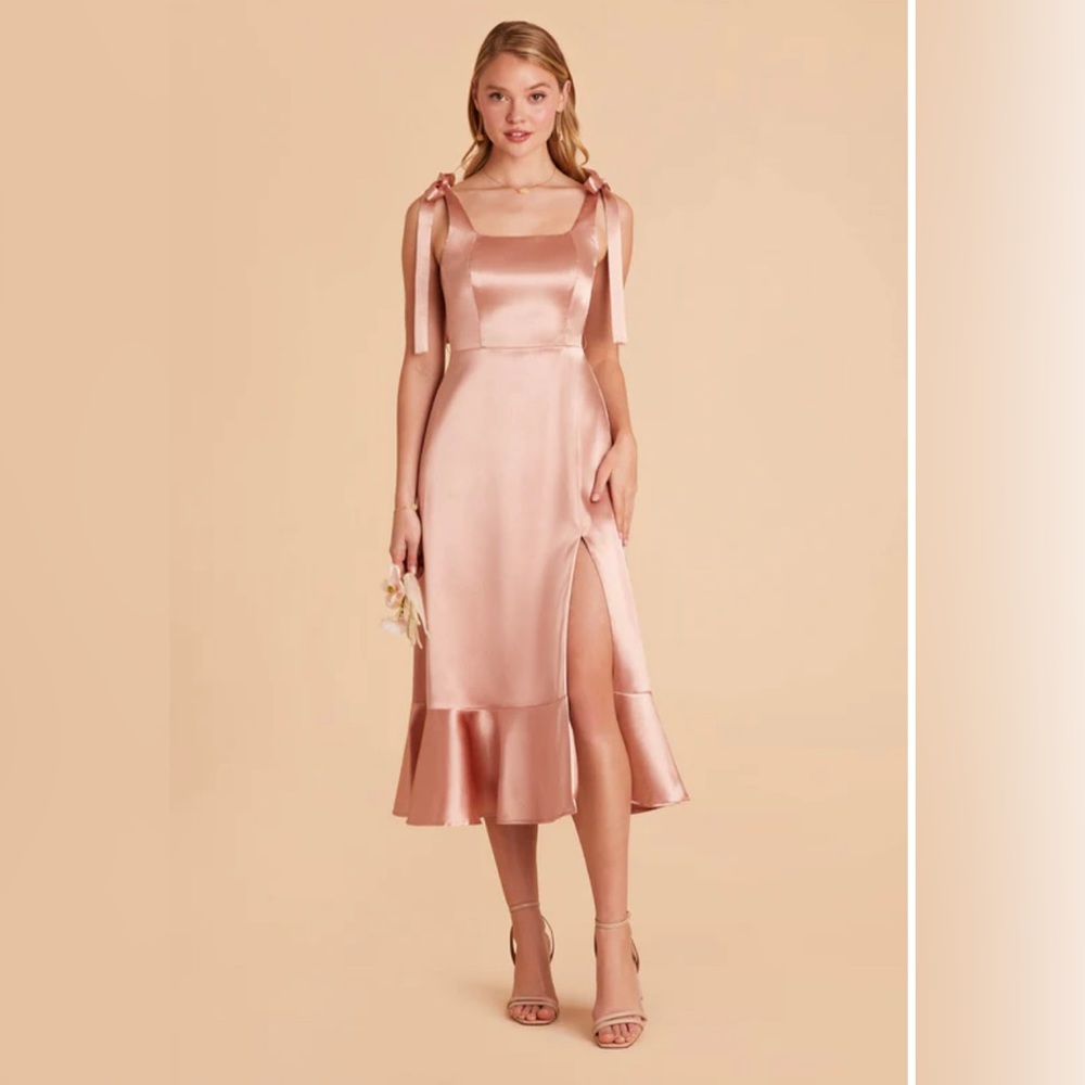 Pink Birdy Grey Midi Dress